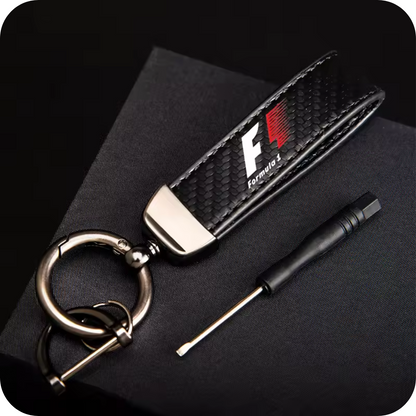 Exclusive Formula 1 Leather keychain