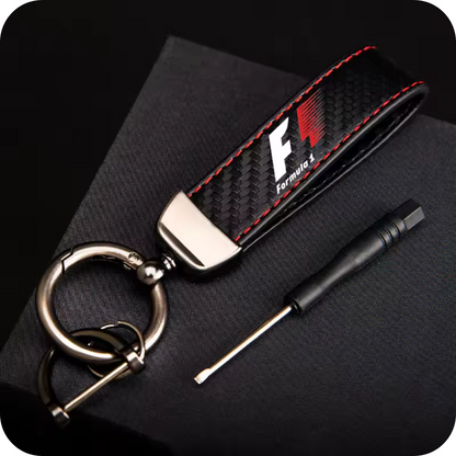 Exclusive Formula 1 Leather keychain