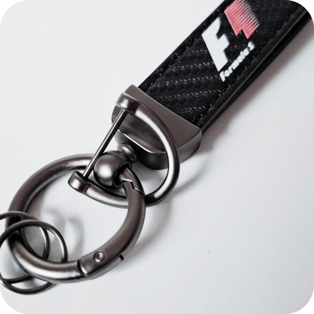 Exclusive Formula 1 Leather keychain